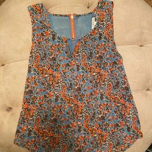 Anthropologie Mine Floral Tank Top